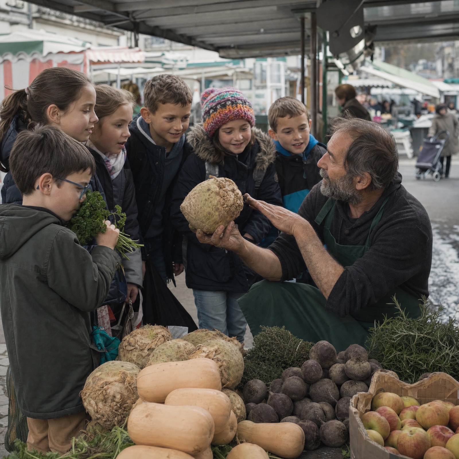 Bénévole accompagnant un enfant en atelier
